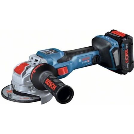 BOSCH PROFESSIONAL GWX 18V-15 SC kvarn + 2 batterier 8,0 Ah GAL 18V-160 C + L-Boxx X-lock