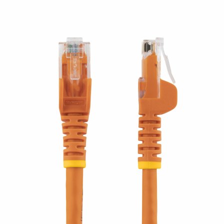 StarTech 3m CAT6 Ethernet Cable, 10 Gigabit Snagless RJ45 650MHz 100W PoE Patch Cord, CAT 6 10GbE UTP Network Cable w/Strain Relief, Orange, Fluke