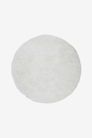 Venture Home - Polyestermatta Grace, rund - Vit - Lugg & ryamattor - 200 - Från Homeroom