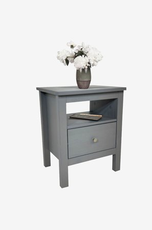 Wood Furniture - Sidebord Vesa - Grå - Sengeborde - Fra Homeroom