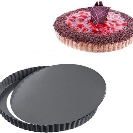 Tarteform, quicheform, non-stick med løftebunn, kakeform, fruktkakeform