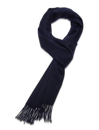 Slhtope Wool Scarf B Accessories Scarves Winter Scarves Blå Selected Homme