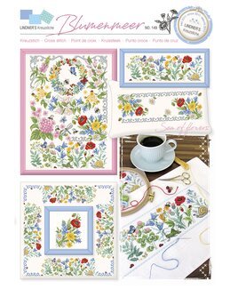 Korsstingsmønster Blomster - Lindner's Kreuzstiche