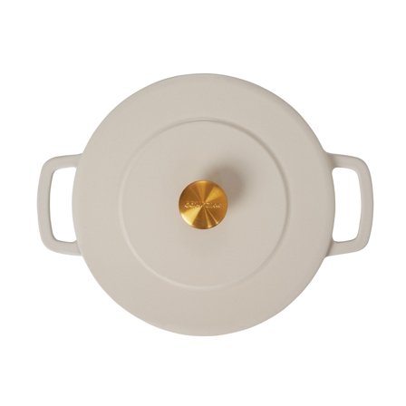 Combekk Støpejernsgryte med lokk 24 cm / 3,8 liter, sand