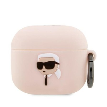 Karl Lagerfeld KLA3RUNIKP AirPods 3 cover pink/pink Silikone Karl Head 3D