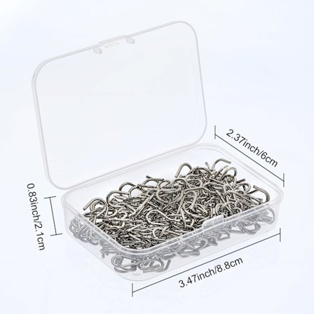 150 st Mini S Hook Connector Metal S Hook Klädhängare med DIY Craft förvaringslåda