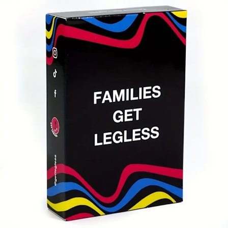 Familjer får det benlösa kortspelet Ultimate Family Drinking Game Vuxna dricksspel, spelgåvor