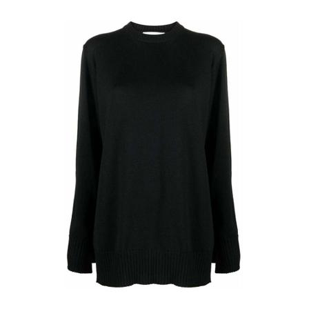 Jil Sander, Long Sweater Czarny, Kobieta, Rozmiar: S