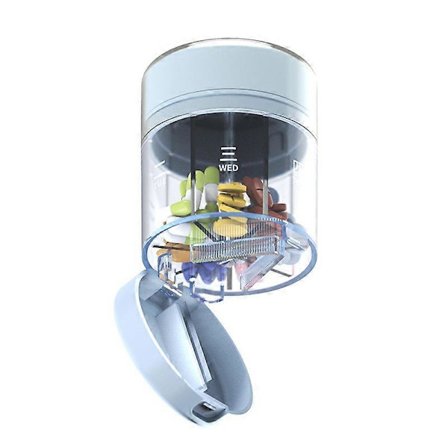 3-in-1 Matkakokoinen Pillerijärjestäjä, 7 päivän kannettava minipillerirasia ja lääkeannostelija