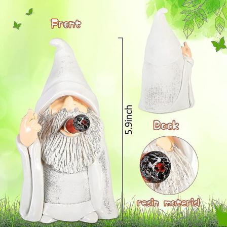 Trolltomte, stygg trädgårdstomtestaty, rolig kådafigur Hemdekoration (livlig gnome)