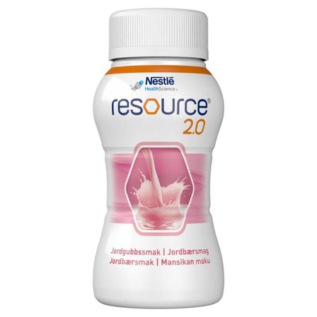 Resource 2,0 næringsdrikk jordbærsmak 4x200 ml