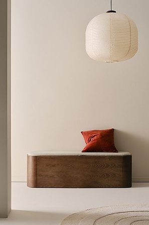 Jotex - Ławka z Przestrzenią Na Przechowywanie, 140 Cm Walnut - MOUJI - Kup Ławki firmy Jotex