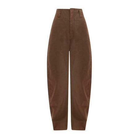 Lemaire, Wide Trousers Brązowy, Kobieta, Rozmiar: 2XS