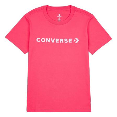 Shirts Converse Glossy Wordmark Rosa 173 - 177 Cm/l