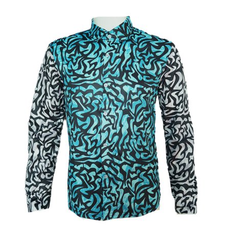 3D Digital Print Langermet Eksotisk Skjorte Halloween Cosplay Costume Ear Men f xl