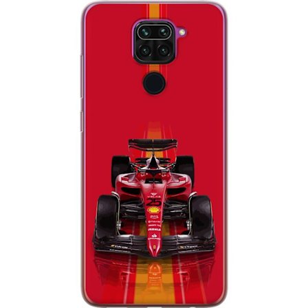Yhteensopiva Puhelinkuori Xiaomi Xiaomi Redmi Note 9 Ferrari Formula 1 -auto ikonisessa punaisessa muotoilussa urheilullisella tarkkuudella