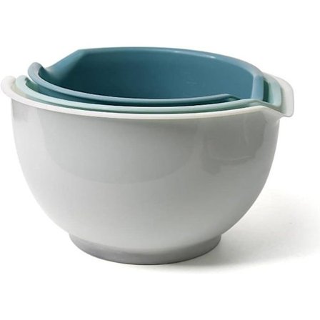 Sæt med 3 røreskåle - Ikke specificeret - Plastik - Skridsikker - Stabelbar - Multifunktionel