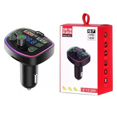 Bluetooth Bil Laddare Bil FM Sändare Bluetooth Hands-Free Mp3 True 3.1A Dual USB Port