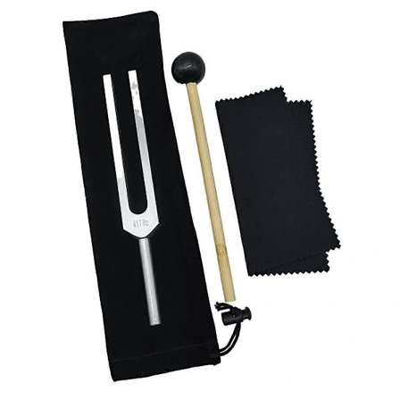 Aluminiumslegering Stemmegaffel, 417Hz Stemmegaffel med Silikonehammer, til Test af Nervesystemet