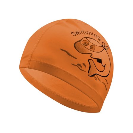 Badmössa för barn, pojkar och flickor, hög elasticitet håller håret rent Andas passform - orange