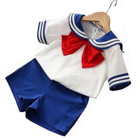 90-130cm Lapset Pojat Tytöt Sailor Moon Cosplay Asuja Japanilainen Tyyli Kawaii Söpö Ala-asteen Yhtenäinen Kuoro Tanssiva Vaatetus Boy set 120cm 