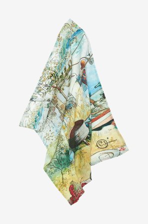 Svanefors - Keittiöpyyhe Carl Larsson - Kräftfiske - Monivärinen - Keittiöpyyhkeet - 50X70 - - Homeroom