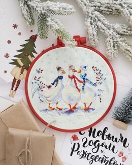 Broderikit Billede Søde gæs - Abris Art