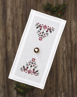 Broderikit Dug Klassisk jul - Løber - Permin