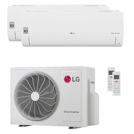 Condizionatore LG DUALCOOL Libero Smart dual split 12000+12000 BTU inverter A+++ wifi unità esterna 6.15 kW