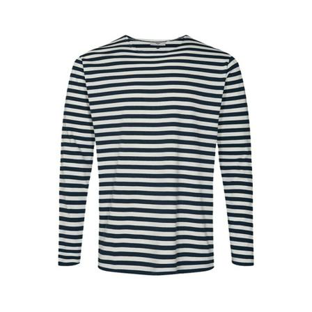 Minimum Orville 2.0 LS Tee Navy Blazer , Blauw , Heren , Maat: XL