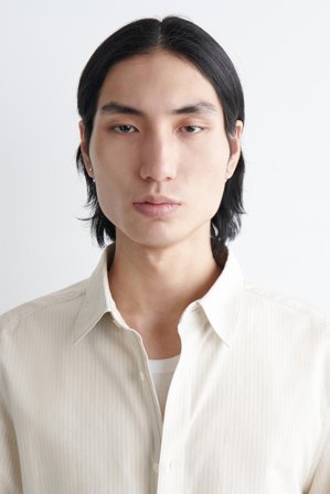 COS Men's Pebble Stud Earrings in Silver-coloured