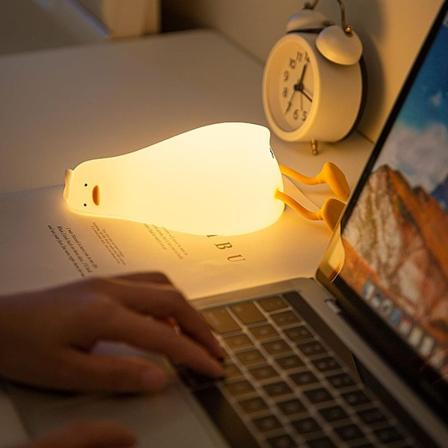 Makuuankka Yölamppu, LED Pehmeä Ankkalampun, Söpö Valo Ylös-WELLNGS