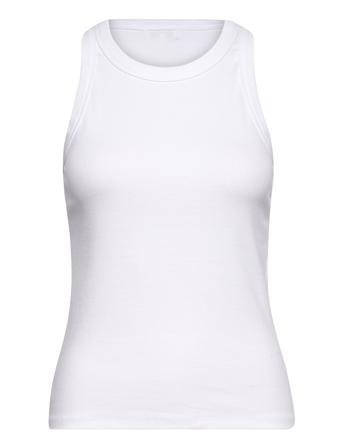 Lr-Numbia Top Ærmeløs Top Hvid Levete Room