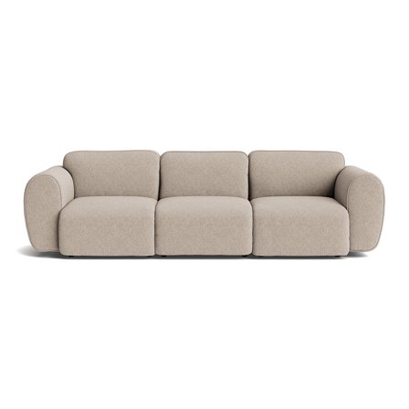 Friday 3 personers sofa - Boston Beige - Slidstærk & Komfortabel - 276x94x78cm - Sofa, 3 personers sofa