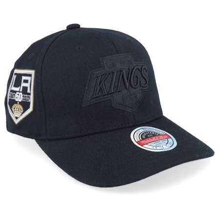 Mitchell & Ness - NHL Schwarz adjustable Cap - Los Angeles Kings NHL Anniversary Patch Black Adjustable @ Hatstore