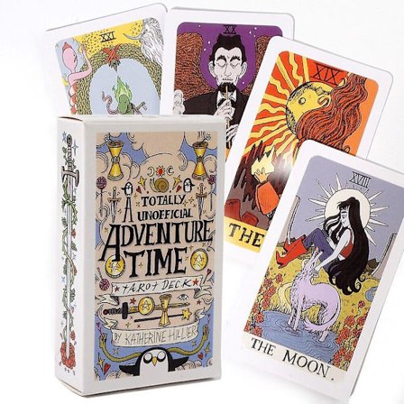 Adventure Time tarot -pakka, 78 korttia, pakka koko 10*6cm
