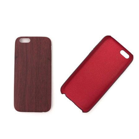 iPhone 6/6S skal med trä-mönster - Brun