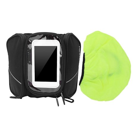 Cykelstyre Väska Mountainbike Övre Rör Canvas Telefonfodral Ridutrustning Svart 1L