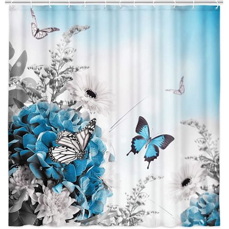 Blomsterdusjforheng Butterfly Dusjforheng Liner, Lil