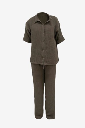 Gustav Ovland - Pyjamas Nicola L/Xl - Grön - Badrockar - L/XL - Från Homeroom