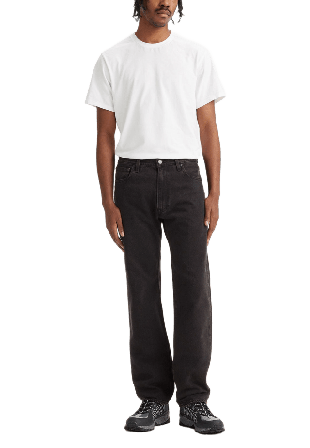 Levi's 555 Relaxed Straight Jeans Herr Svart 33/34