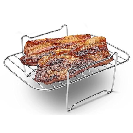 Air Fryer Stativ til Dobbelt Kurv Air Fryer, Air Fryer Tilbehør Dehydrering Stativ Kompatibel