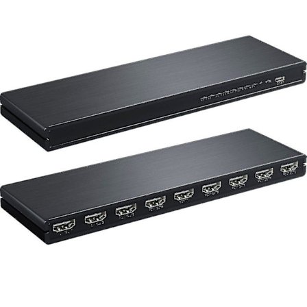 8 Port 1 Ind 8 Ud 1x8 Hdmi Splitter Audio Video 1080p Hub Til Hd Hdtv 4k 3d Dvd Lin
