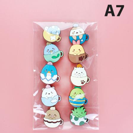 10 St Amine Game Character 3d Croc Charms Tillbehör Dekoration