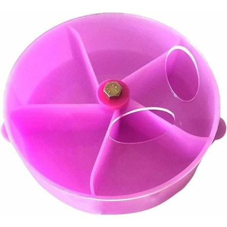 Papegøje Foder Karrusel Fugle Legetøj Puslespil Hjul Kage Foderautomat Opdelt i Lille Kæledyr Snack Box