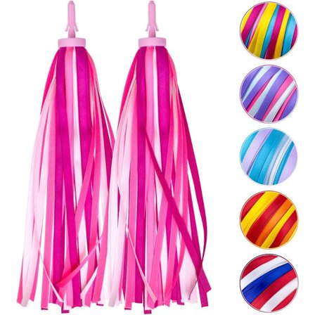 Ett par styrtassel - Cykeltassel - Styrtillbehör - Lämpliga för cyklar och skotrar (Rosa)