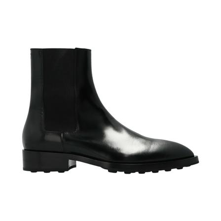 Jil Sander, Leather Chelsea boots Zwart, Heren, Maat:42 EU