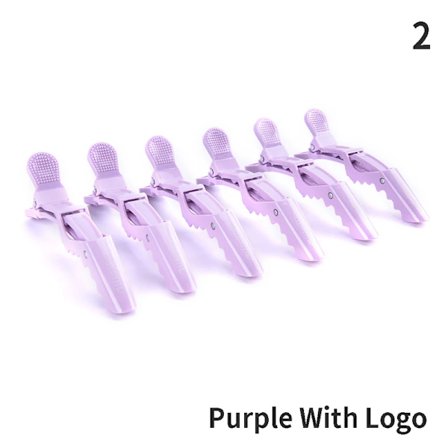 6 stk./lot Plast Hårklemmer Frisørklemmer Klo Seksjon Alligatorklemmer Barber Hårstyling Hårtilbehør Hårnål