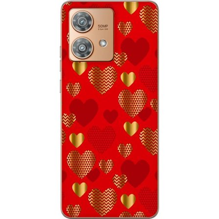 Yhteensopiva Puhelinkuori Motorola Motorola Edge 40 Neo GoldenHearts