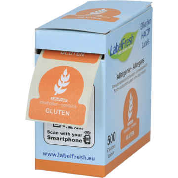 Etikett LabelFresh Allergen Gluten